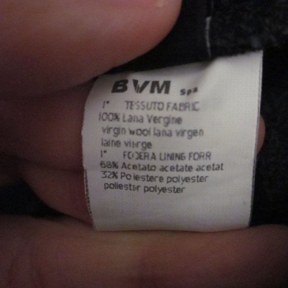 Les Copains BVM Spa designer 100% Virgin Wool Coat size 38 - Picture 10 of 16